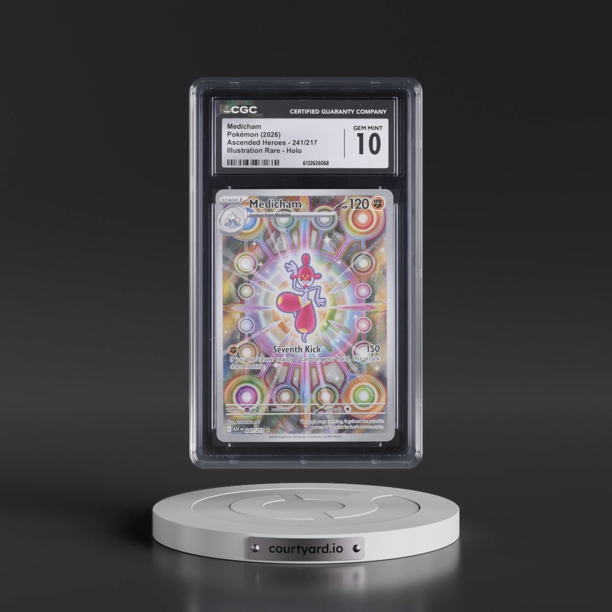 2026 Ascended Heroes - ASC EN #241/217 Medicham - Illustration Rare Holo (CGC 10 GEM MINT)