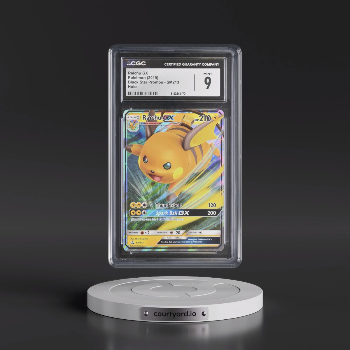 2016 Black Star Promos - Sun & Moon #SM213 Raichu GX - Holo (CGC 9 MINT)