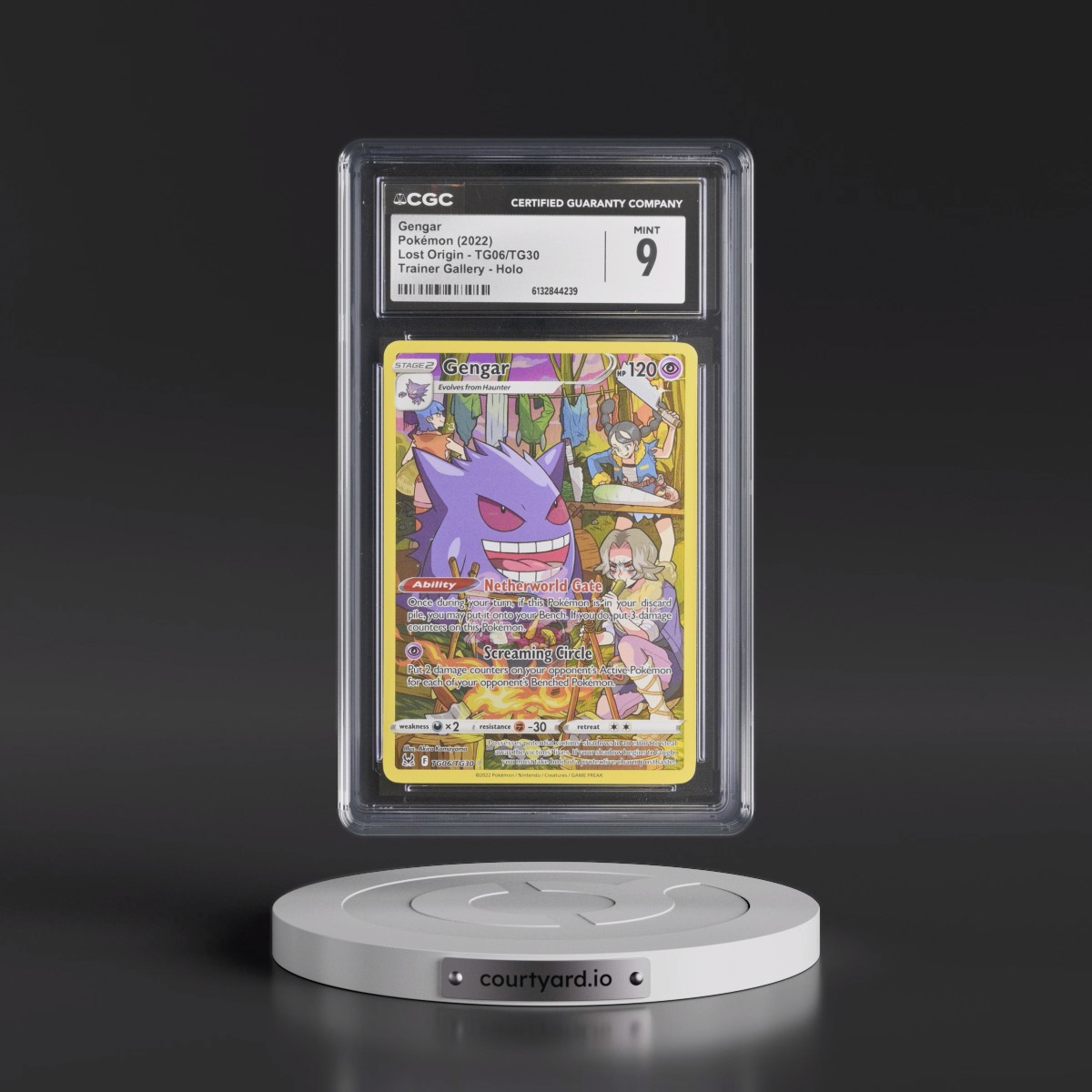 2022 Lost Origin #TG06/TG30 Gengar - Trainer Gallery Holo (CGC 9 MINT)