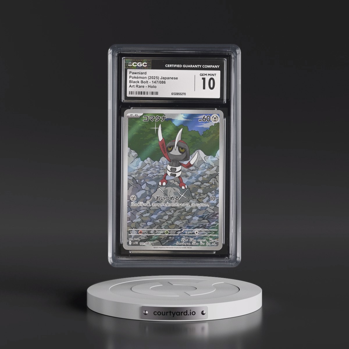 2025 Black Bolt - sv11B #147/086 Pawniard - Art Rare Holo (CGC 10 GEM MINT)
