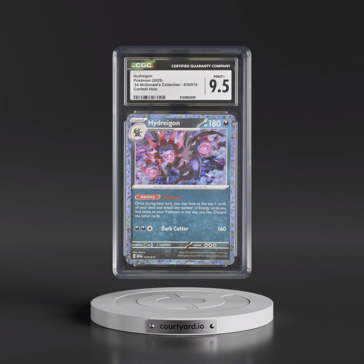 2025 McDonald's Collection - M24 EN #010/015 Hydreigon - Confetti Holo (CGC 9.5 MINT+)