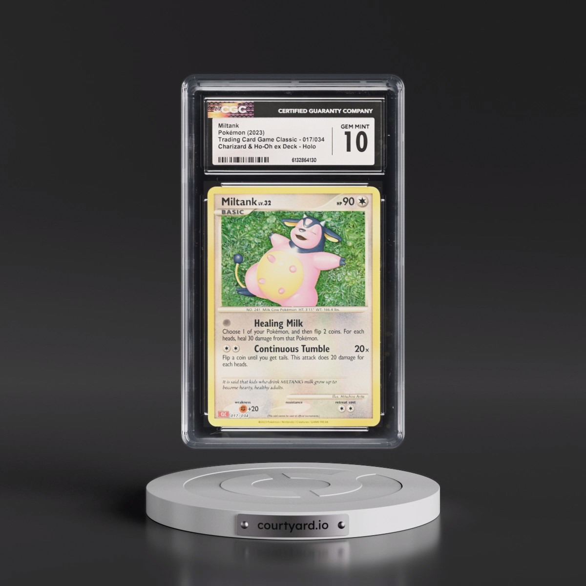 2023 Trading Card Game Classic - CLV, CLC, CLB #017/034 Miltank - Charizard & Ho-Oh ex Deck - CLC Holo (CGC 10 GEM MINT)