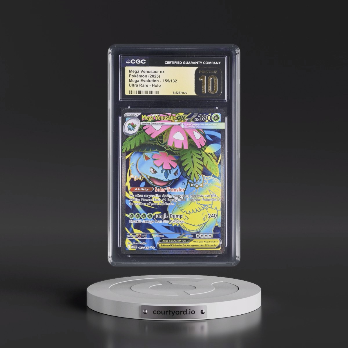 2025 Mega Evolution - MEG EN #155/132 Mega Venusaur ex - Ultra Rare Holo (CGC 10 PRISTINE)
