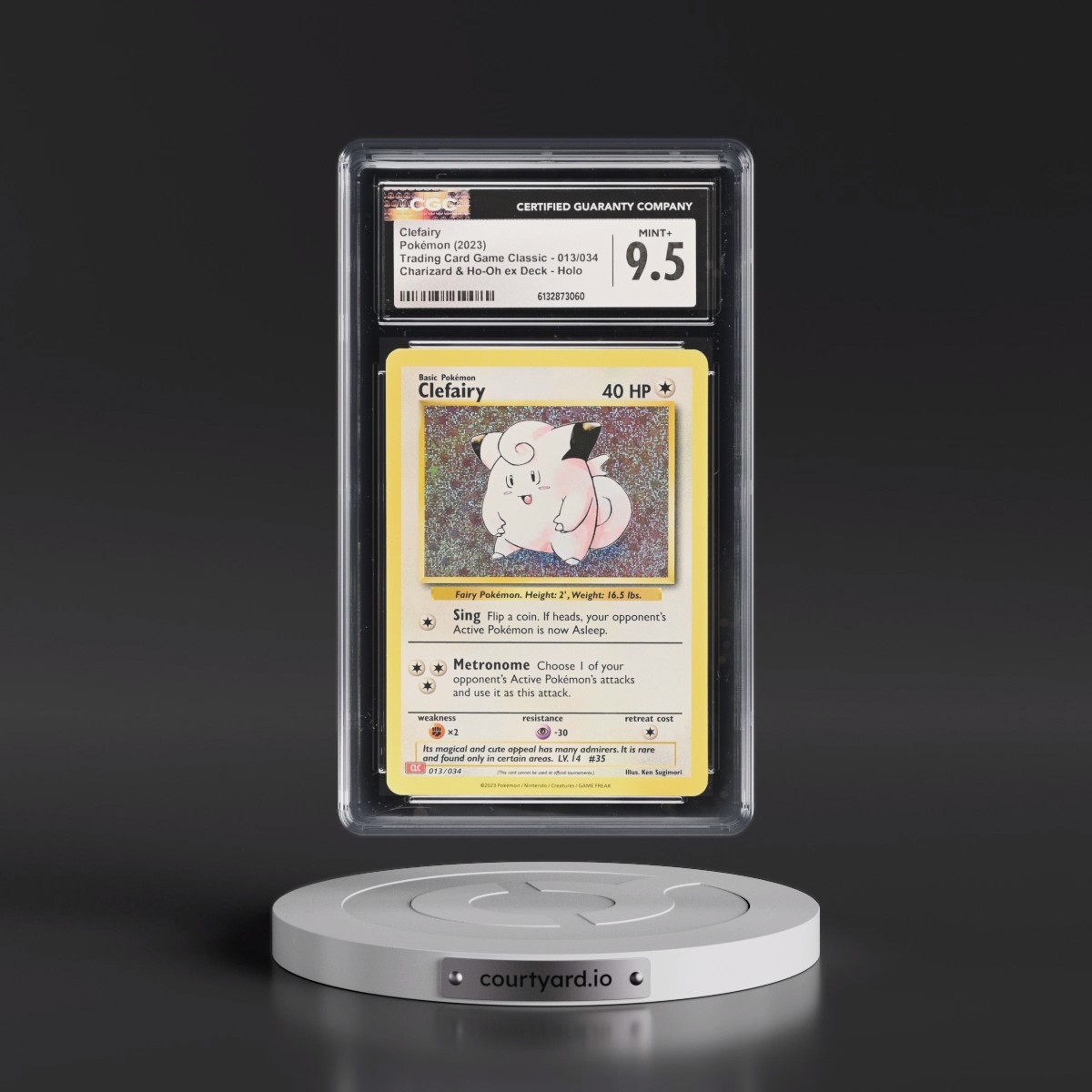 2023 Trading Card Game Classic - CLV, CLC, CLB #013/034 Clefairy - Charizard & Ho-Oh ex Deck - CLC Holo (CGC 9.5 MINT+)