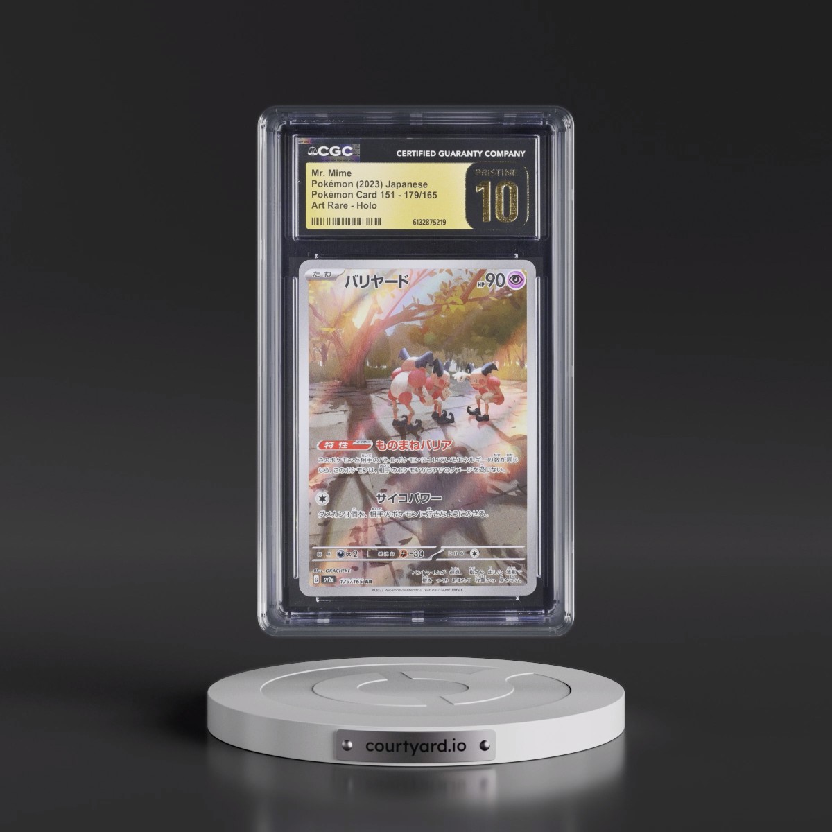 2023 Pokémon Card 151 #179/165 Mr. Mime - Art Rare Holo (CGC 10 PRISTINE)