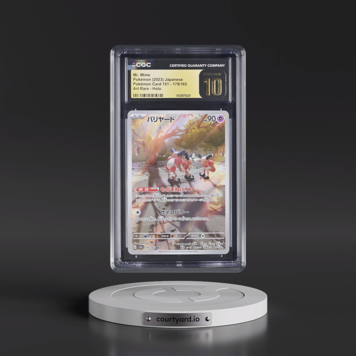 2023 Pokémon Card 151 #179/165 Mr. Mime - Art Rare Holo (CGC 10 PRISTINE)