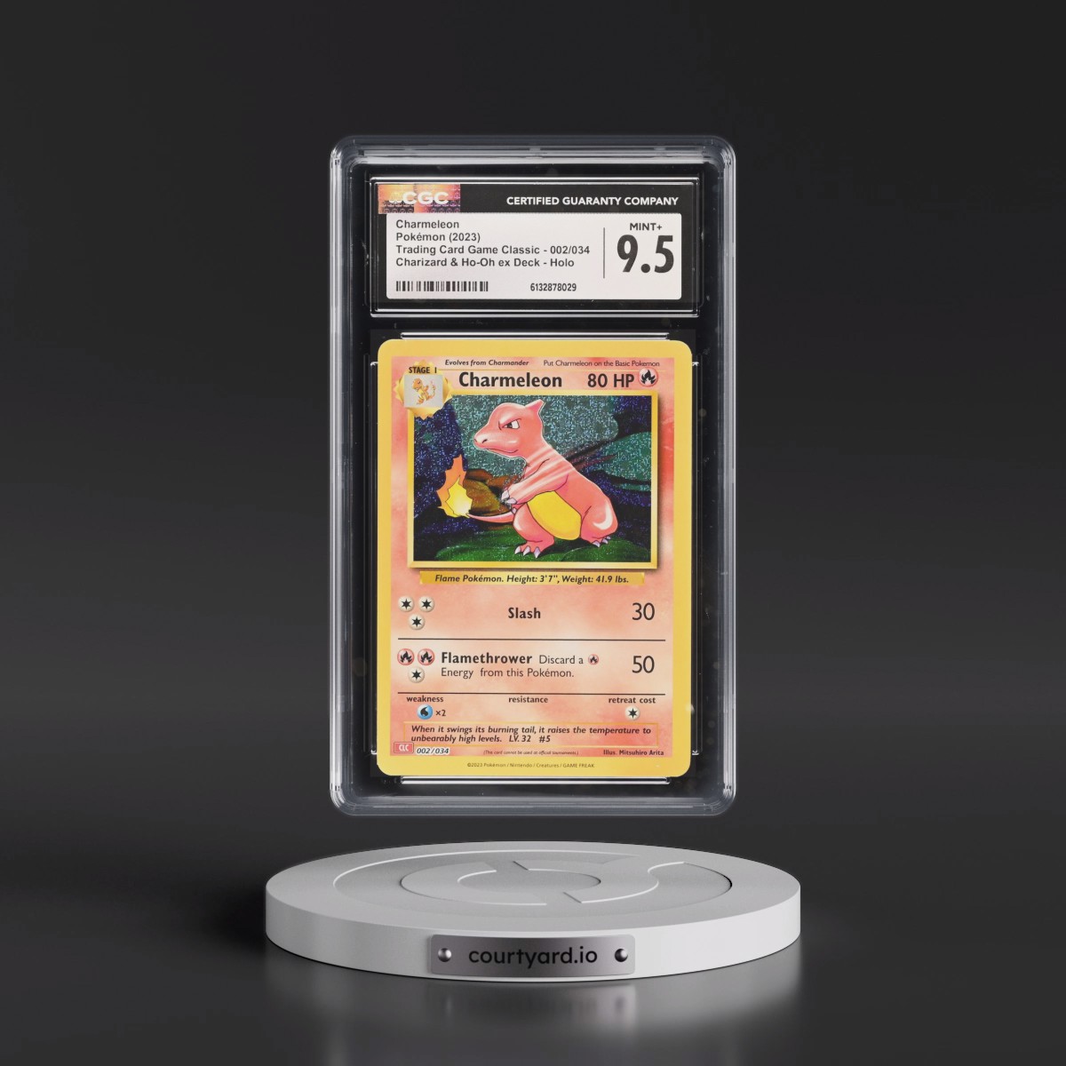 2023 Trading Card Game Classic - CLV, CLC, CLB #002/034 Charmeleon - Charizard & Ho-Oh ex Deck - CLC Holo (CGC 9.5 MINT+)