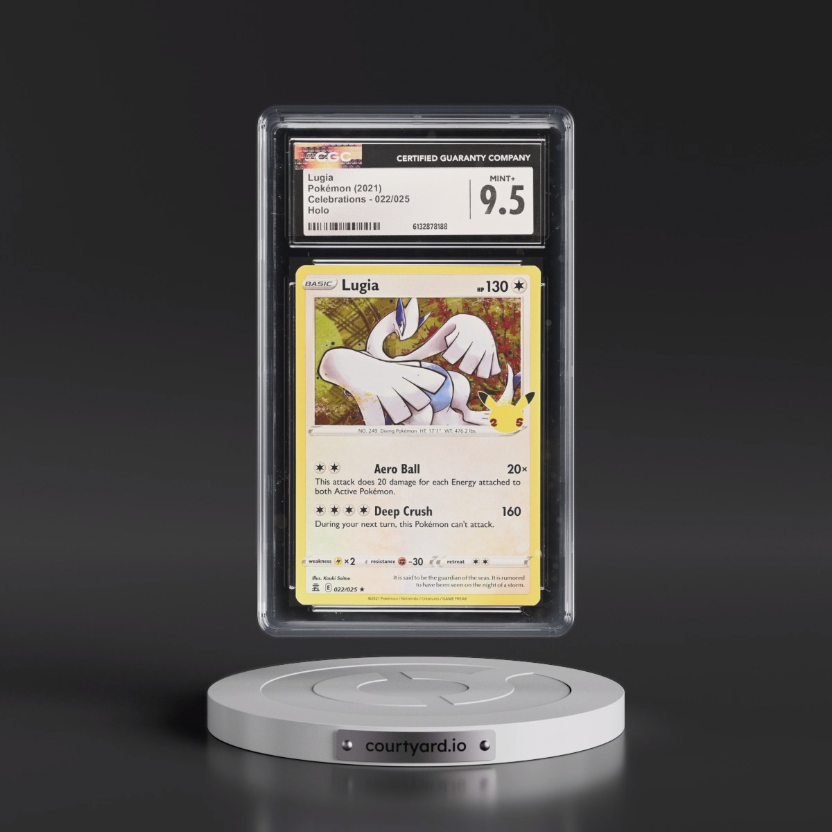 2021 Celebrations #022/025 Lugia - Holo (CGC 9.5 MINT+)