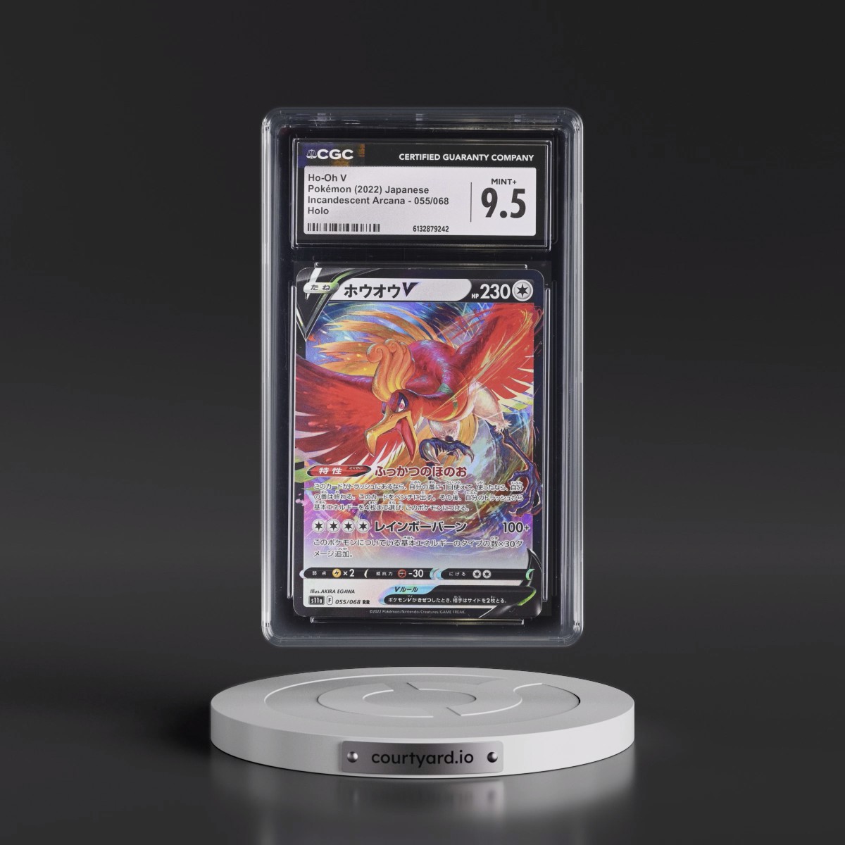 2022 Incandescent Arcana #055/068 Ho-Oh V - Holo (CGC 9.5 MINT+)