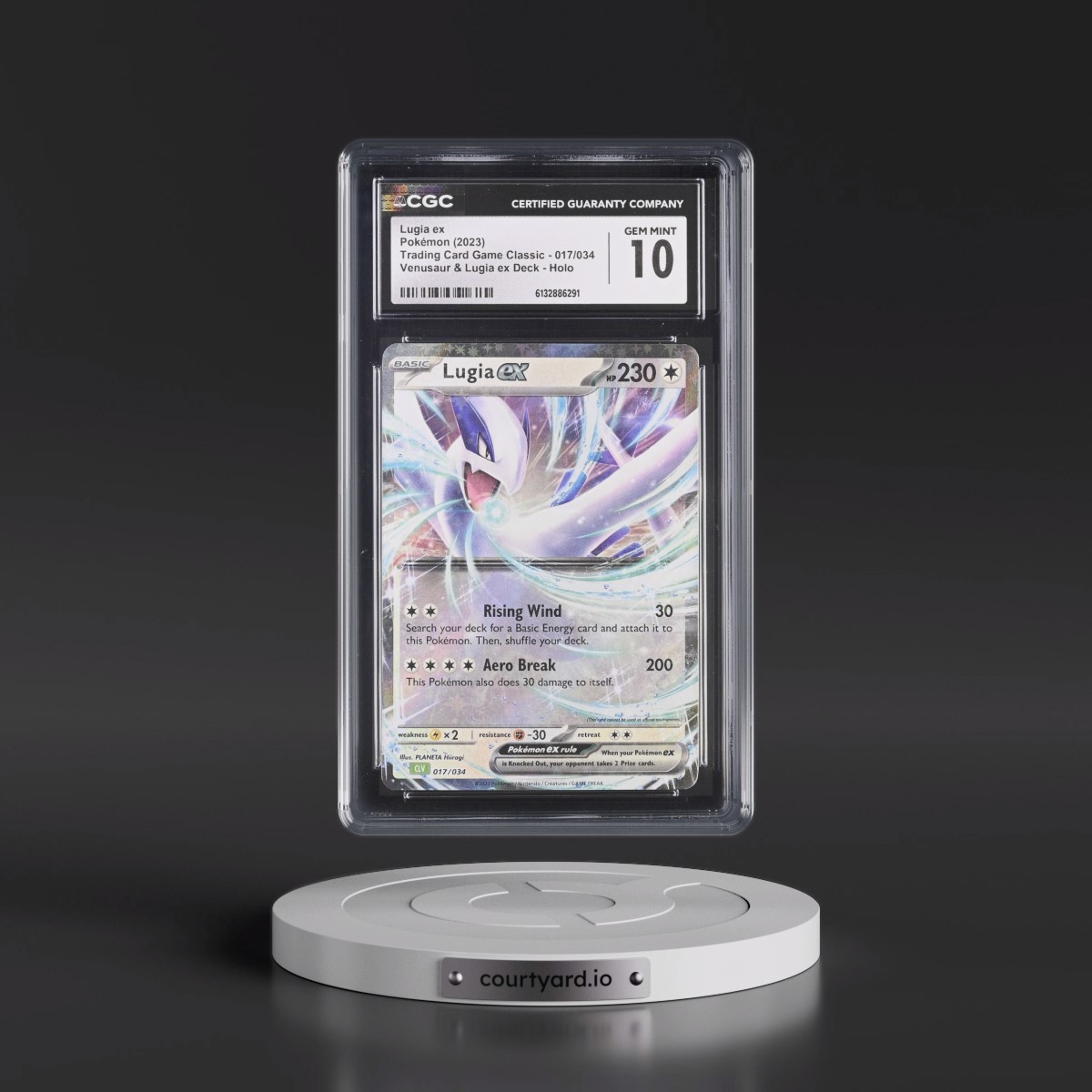 2023 Trading Card Game Classic - CLV, CLC, CLB #017/034 Lugia ex - Venusaur & Lugia ex Deck - CLV Holo (CGC 10 GEM MINT)