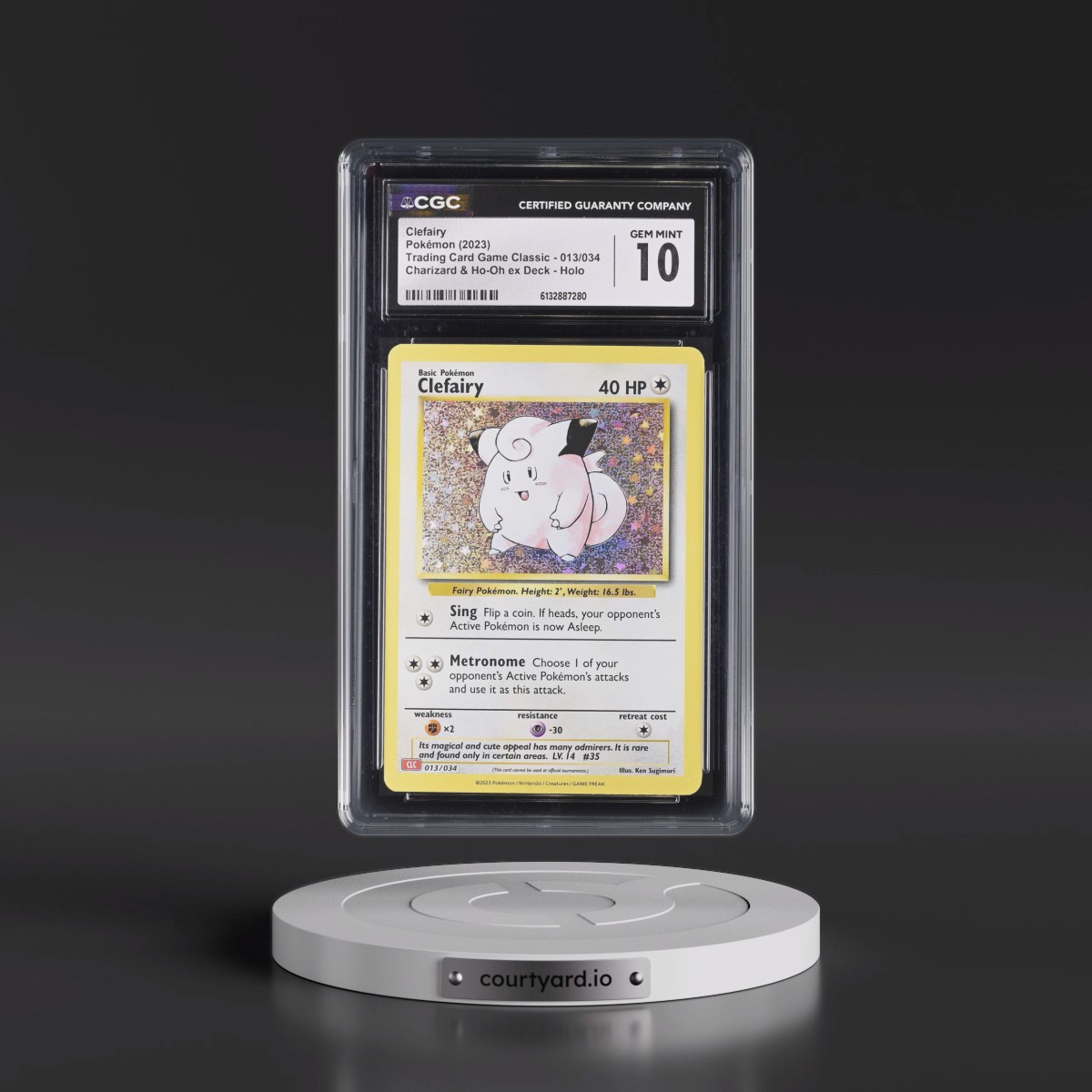 2023 Trading Card Game Classic - CLV, CLC, CLB #013/034 Clefairy - Charizard & Ho-Oh ex Deck - CLC Holo (CGC 10 GEM MINT)
