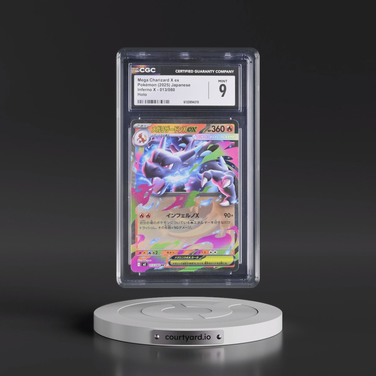 2025 Inferno X - M2 #013/080 Mega Charizard X ex - Holo (CGC 9 MINT)