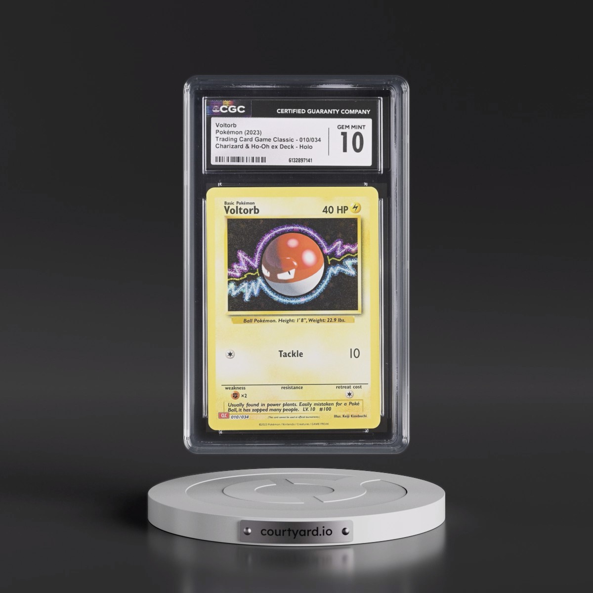 2023 Trading Card Game Classic - CLV, CLC, CLB #010/034 Voltorb - Charizard & Ho-Oh ex Deck - CLC Holo (CGC 10 GEM MINT)