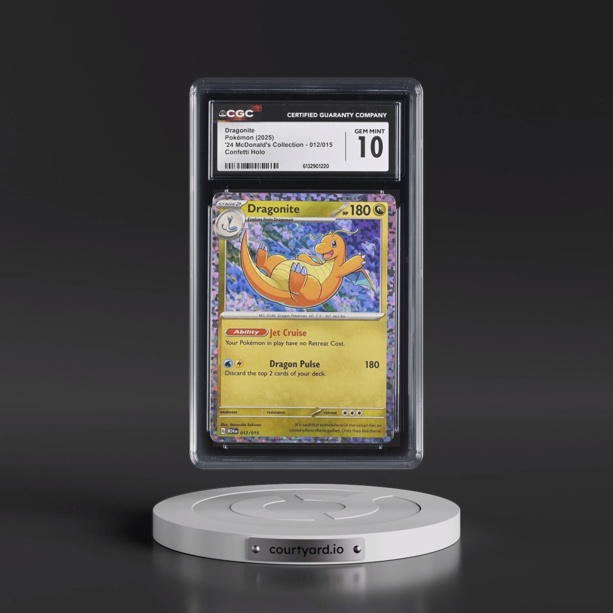 2025 McDonald's Collection - M24 EN #012/015 Dragonite - Confetti Holo (CGC 10 GEM MINT)