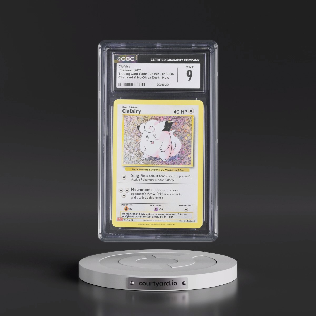 2023 Trading Card Game Classic - CLV, CLC, CLB #013/034 Clefairy - Charizard & Ho-Oh ex Deck - CLC Holo (CGC 9 MINT)