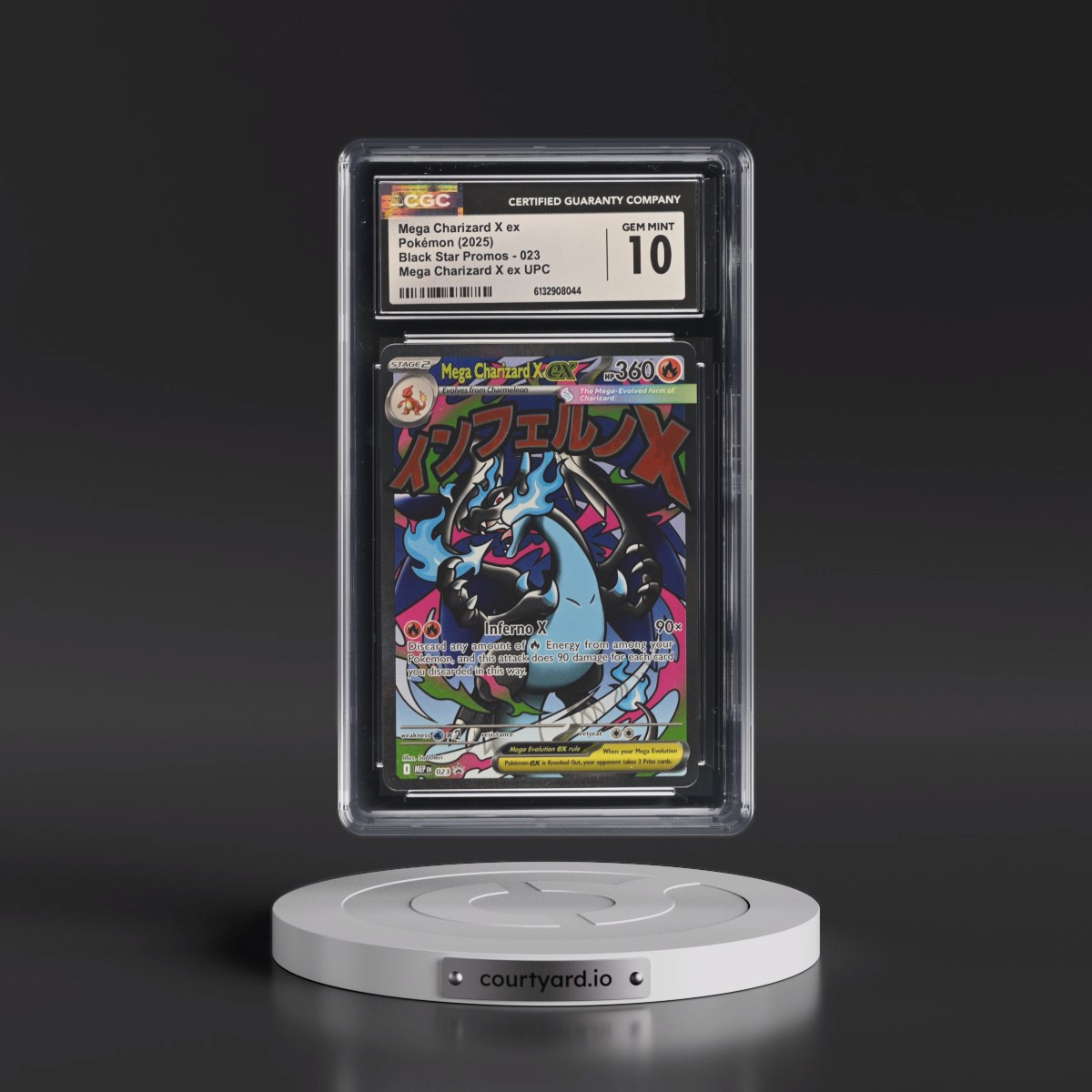 2025 Black Star Promos - Mega Evolution MEP EN #023 Mega Charizard X ex - Mega Charizard X ex Ultra Premium Collection (Holo) (CGC 10 GEM MINT)