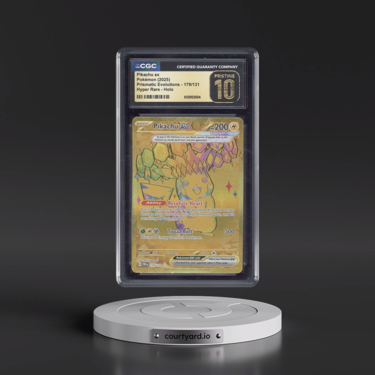 2024 Prismatic Evolutions - PRE EN #179/131 Pikachu ex - Hyper Rare Holo (CGC 10 PRISTINE)