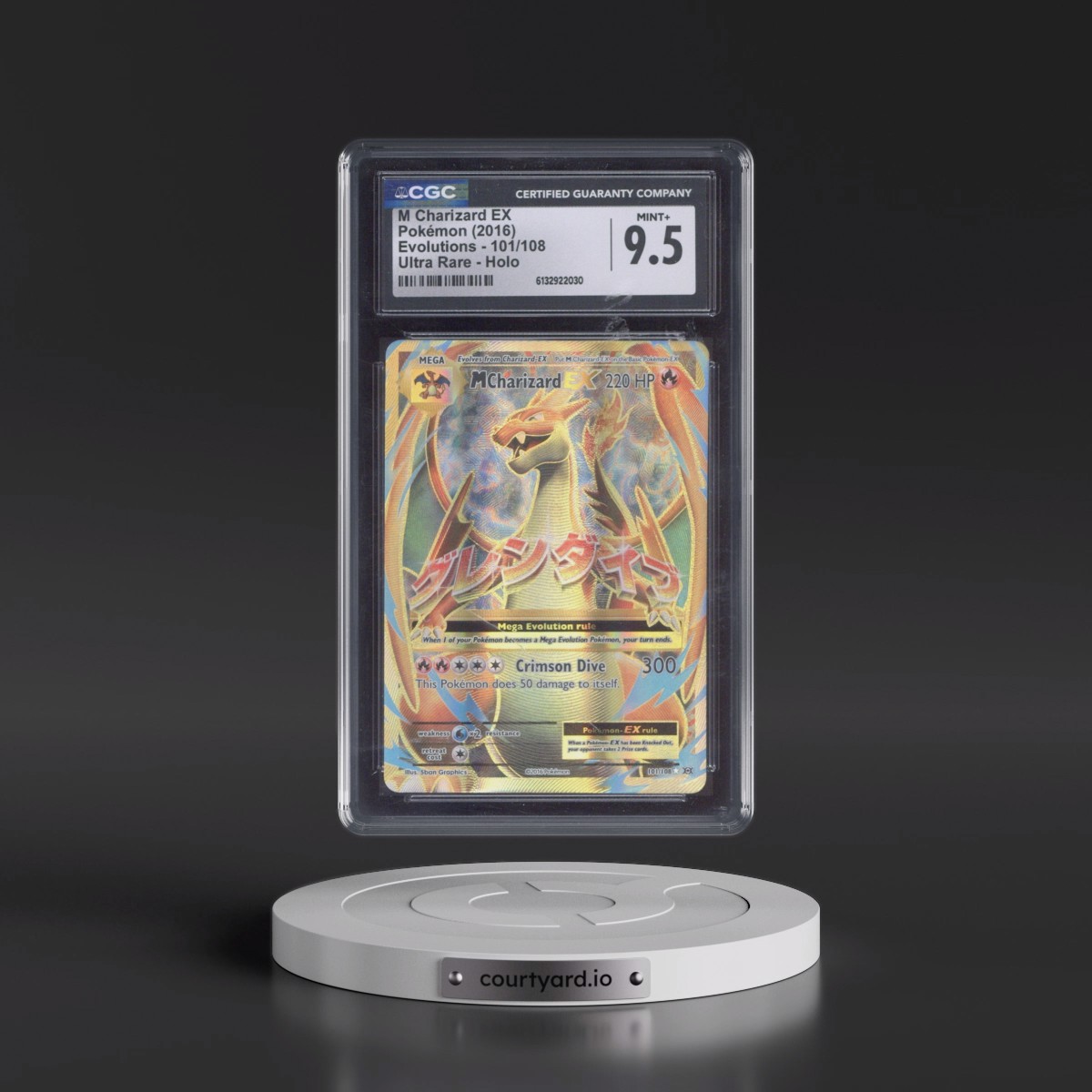 2016 Evolutions #101/108 M Charizard EX - Ultra Rare Holo (CGC 9.5 MINT+)