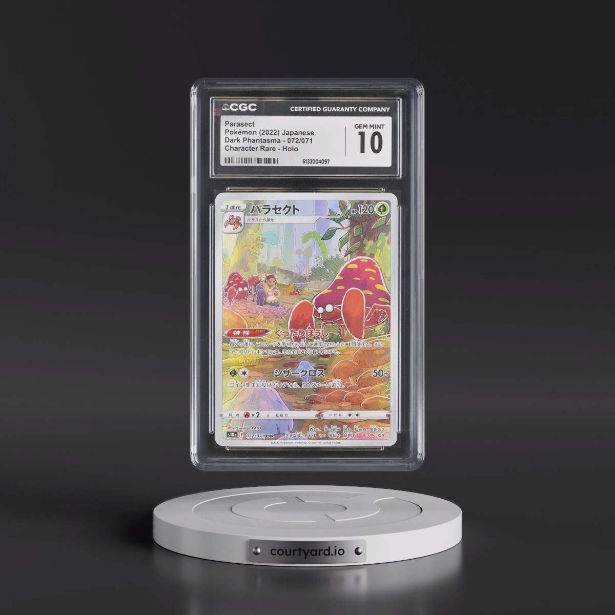 2021 Dark Phantasma #072/071 Parasect - Character Rare Holo (CGC 10 GEM MINT)