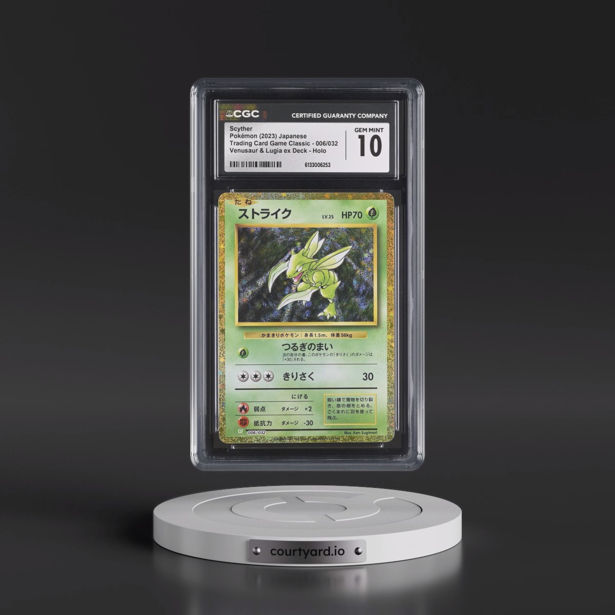 2023 Trading Card Game Classic - CLF, CLL, CLK #006/032 Scyther - Venusaur & Lugia ex Deck - CLF Holo (CGC 10 GEM MINT)