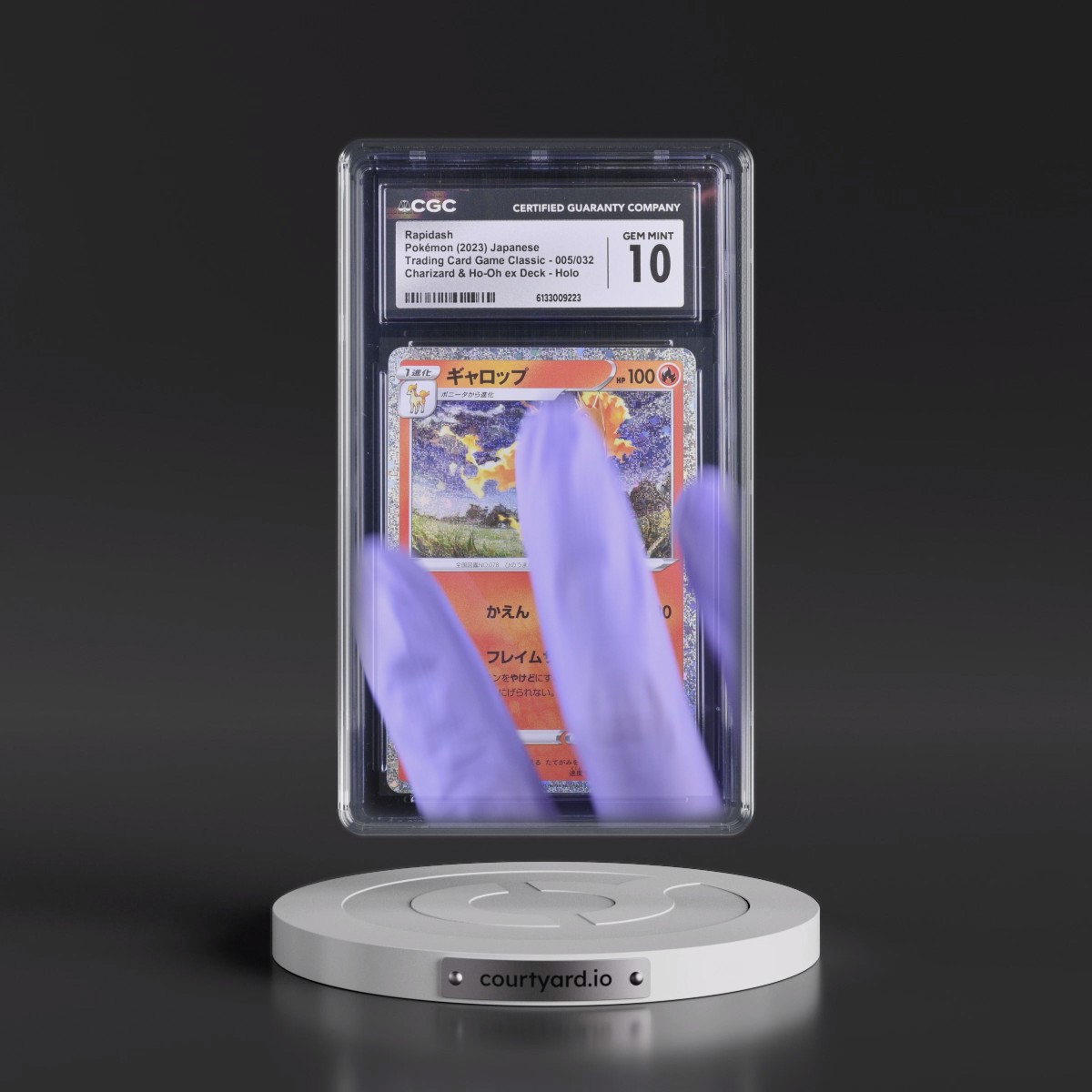 2023 Trading Card Game Classic - CLF, CLL, CLK #005/032 Rapidash - Charizard & Ho-Oh ex Deck - CLL Holo (CGC 10 GEM MINT)