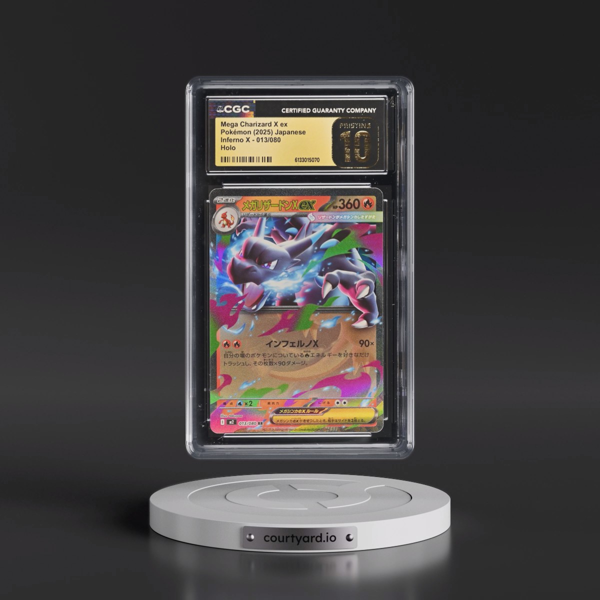 2025 Inferno X - M2 #013/080 Mega Charizard X ex - Holo (CGC 10 PRISTINE)