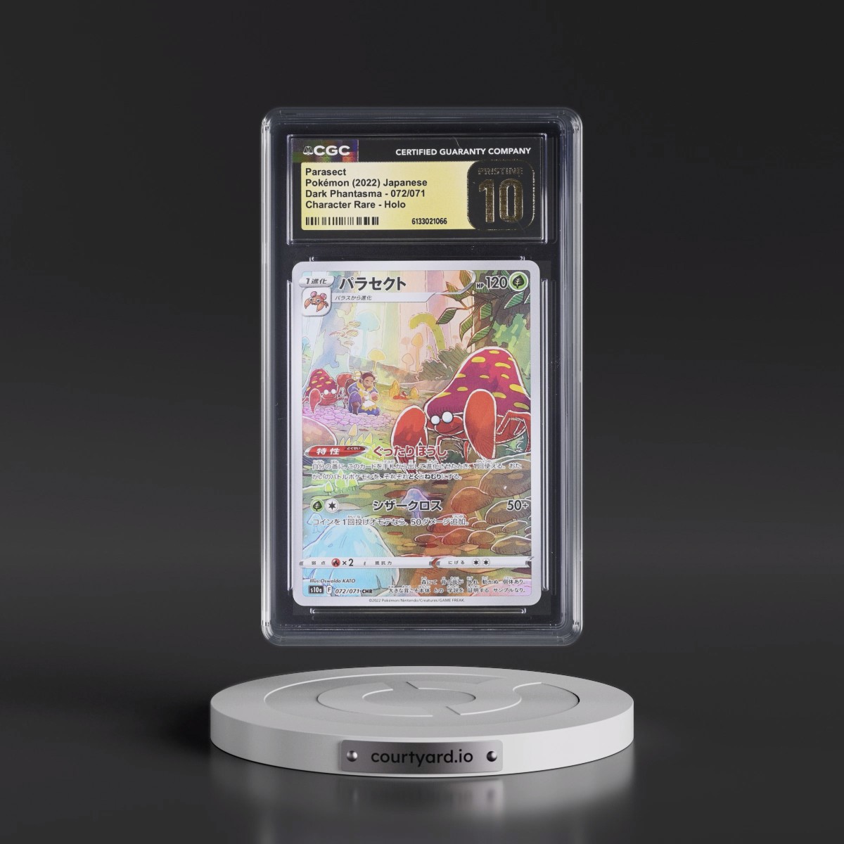 2021 Dark Phantasma #072/071 Parasect - Character Rare Holo (CGC 10 PRISTINE)