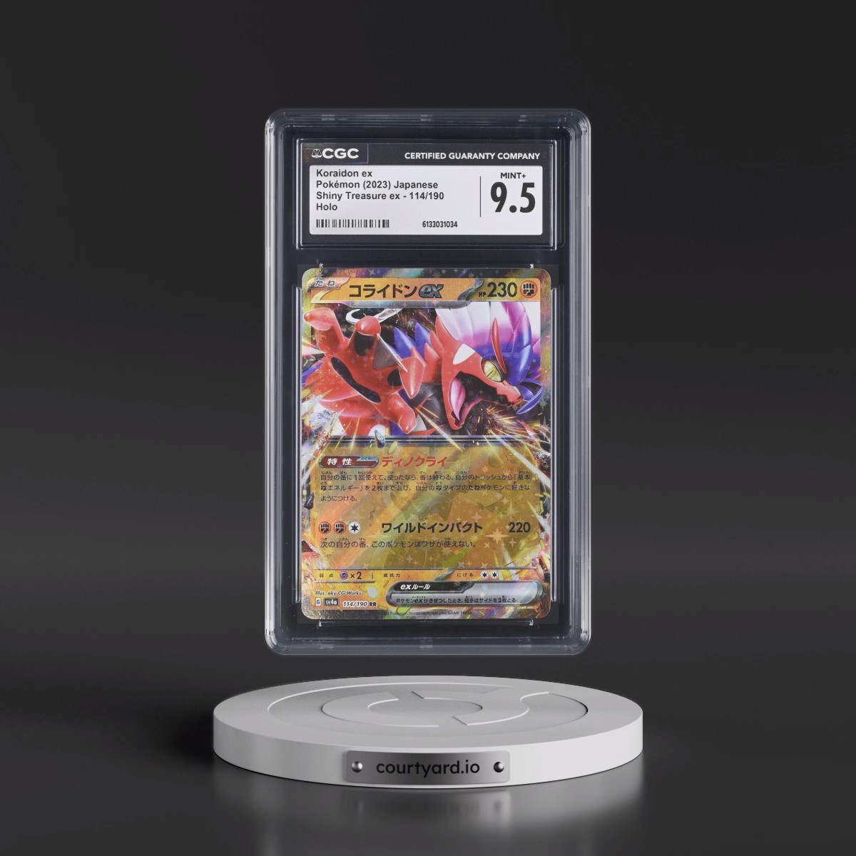 2023 Shiny Treasure ex #114/190 Koraidon ex - Holo (CGC 9.5 MINT+)