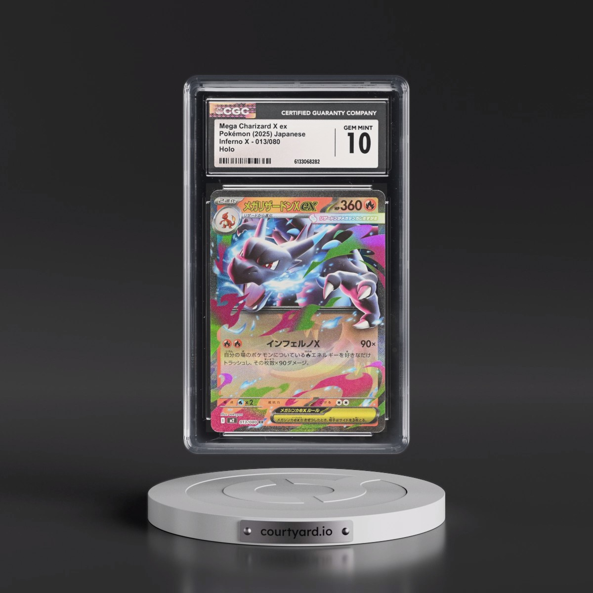 2025 Inferno X - M2 #013/080 Mega Charizard X ex - Holo (CGC 10 GEM MINT)