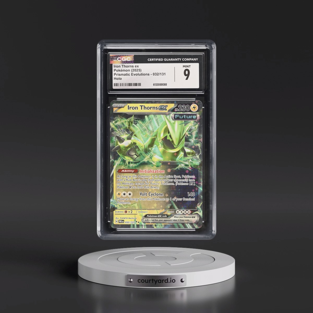 2024 Prismatic Evolutions - PRE EN Iron Thorns ex - Holo #032/131 CGC 9