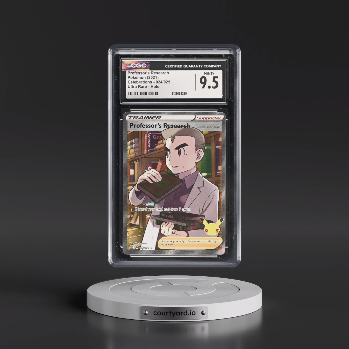 2021 Celebrations #024/025 Professor's Research - Ultra Rare Holo (CGC 9.5 MINT+)