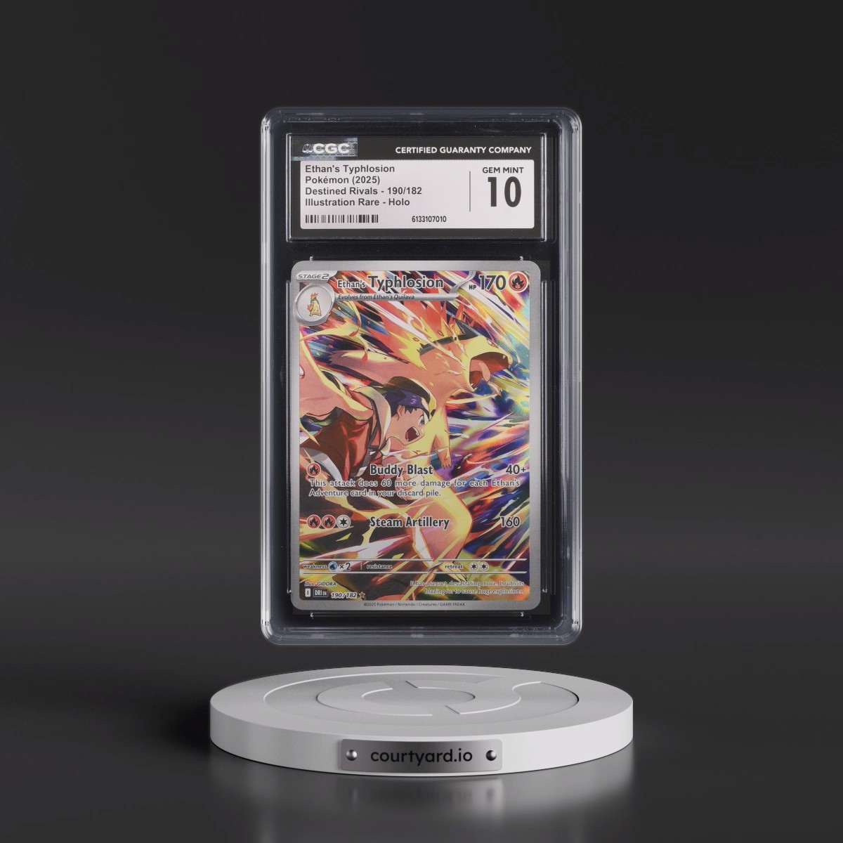 2025 Destined Rivals - DRI EN #190/182 Ethan's Typhlosion - Illustration Rare Holo (CGC 10 GEM MINT)