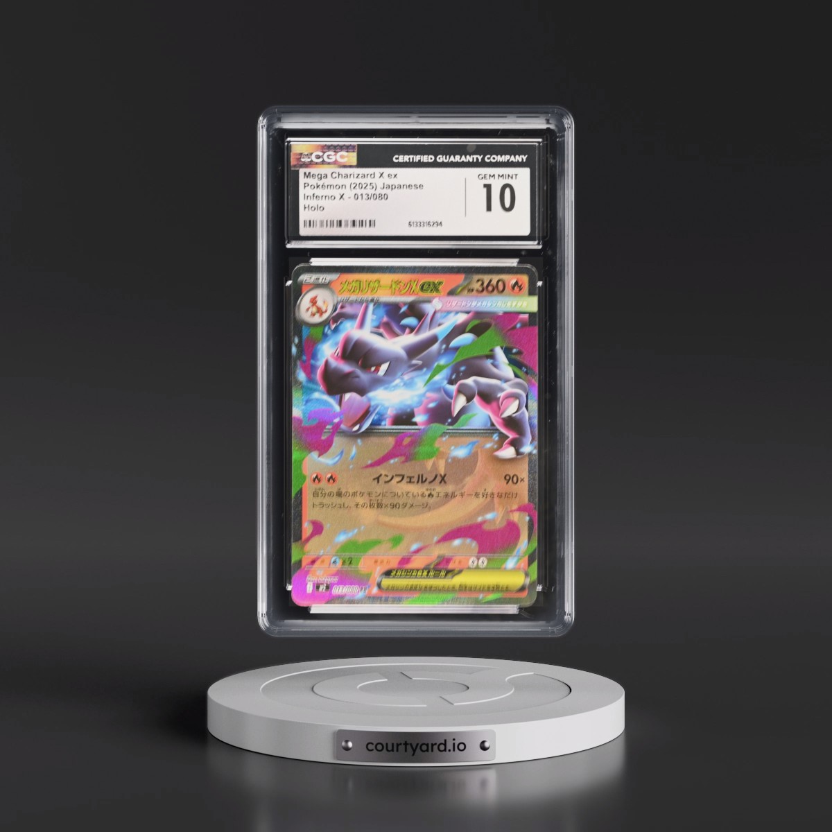 2025 Inferno X - M2 #013/080 Mega Charizard X ex - Holo (CGC 10 GEM MINT)