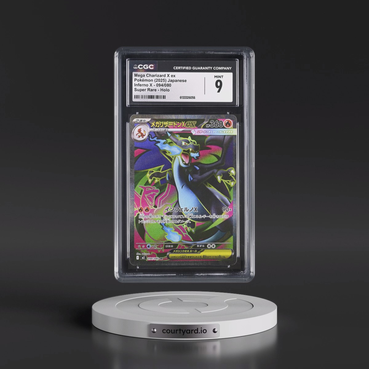 2025 Inferno X - M2 #094/080 Mega Charizard X ex - Super Rare Holo (CGC 9 MINT)