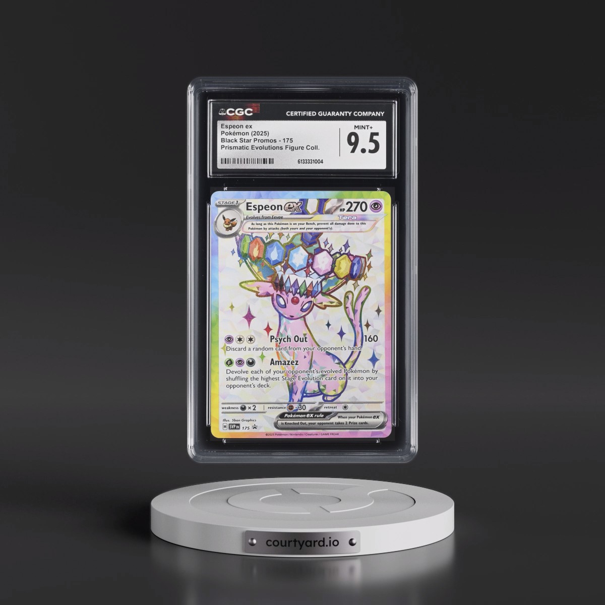 2023 Black Star Promos - Scarlet & Violet SVP EN #175 Espeon ex - Prismatic Evolutions Premium Figure Collection (Holo) (CGC 9.5 MINT+)