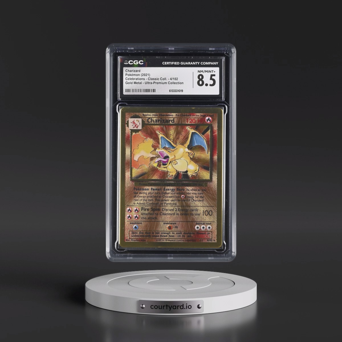 2021 Celebrations - Classic Collection #4/102 Charizard - Gold Metal - Celebrations Ultra-Premium Collection (CGC 8.5 NM-MT+)