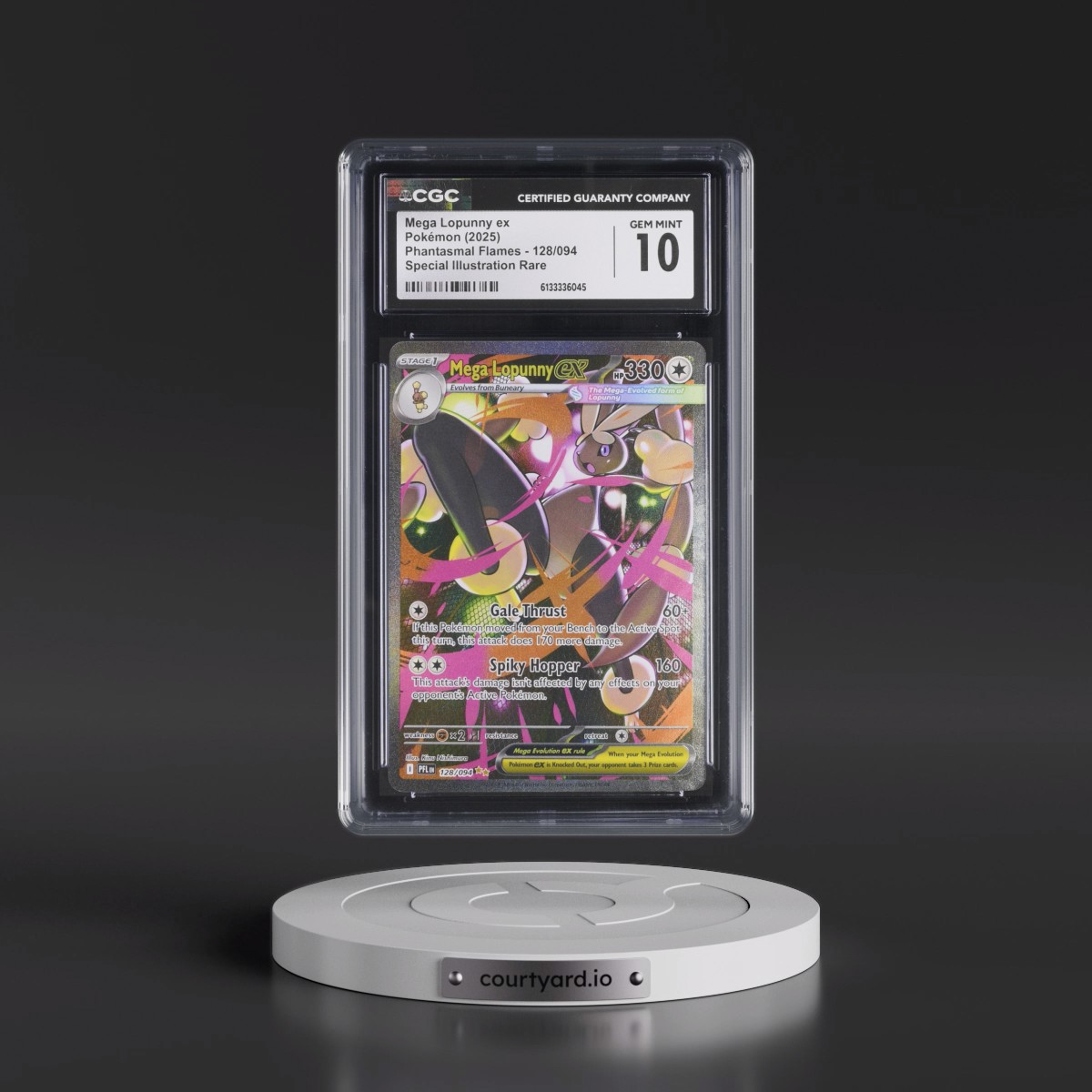 2025 Phantasmal Flames - PFL EN #128/094 Mega Lopunny ex - Special Illustration Rare (Holo) (CGC 10 GEM MINT)