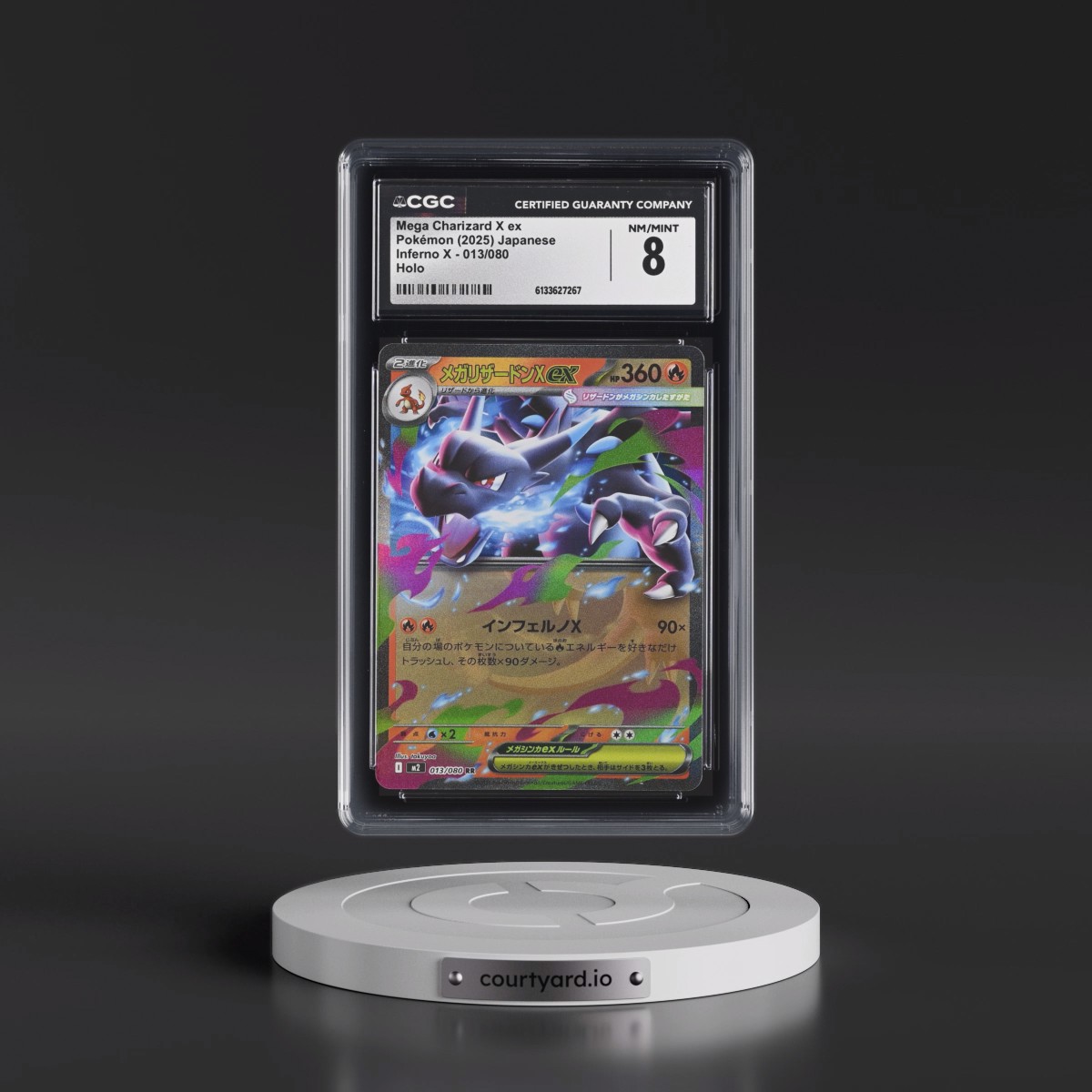 2025 Inferno X - M2 Mega Charizard X ex - Holo #013/080 CGC 8