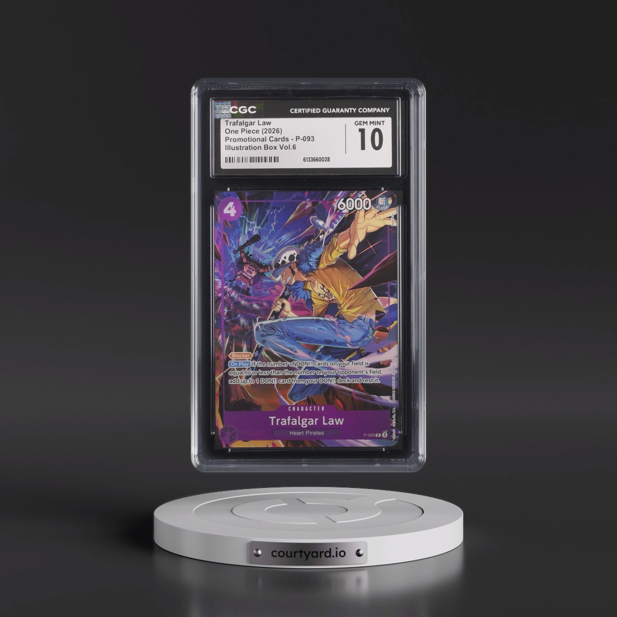 2022 Promotional Cards - English #P-093 Trafalgar Law - Illustration Box Vol.6 (Borderless) (CGC 10 GEM MINT)