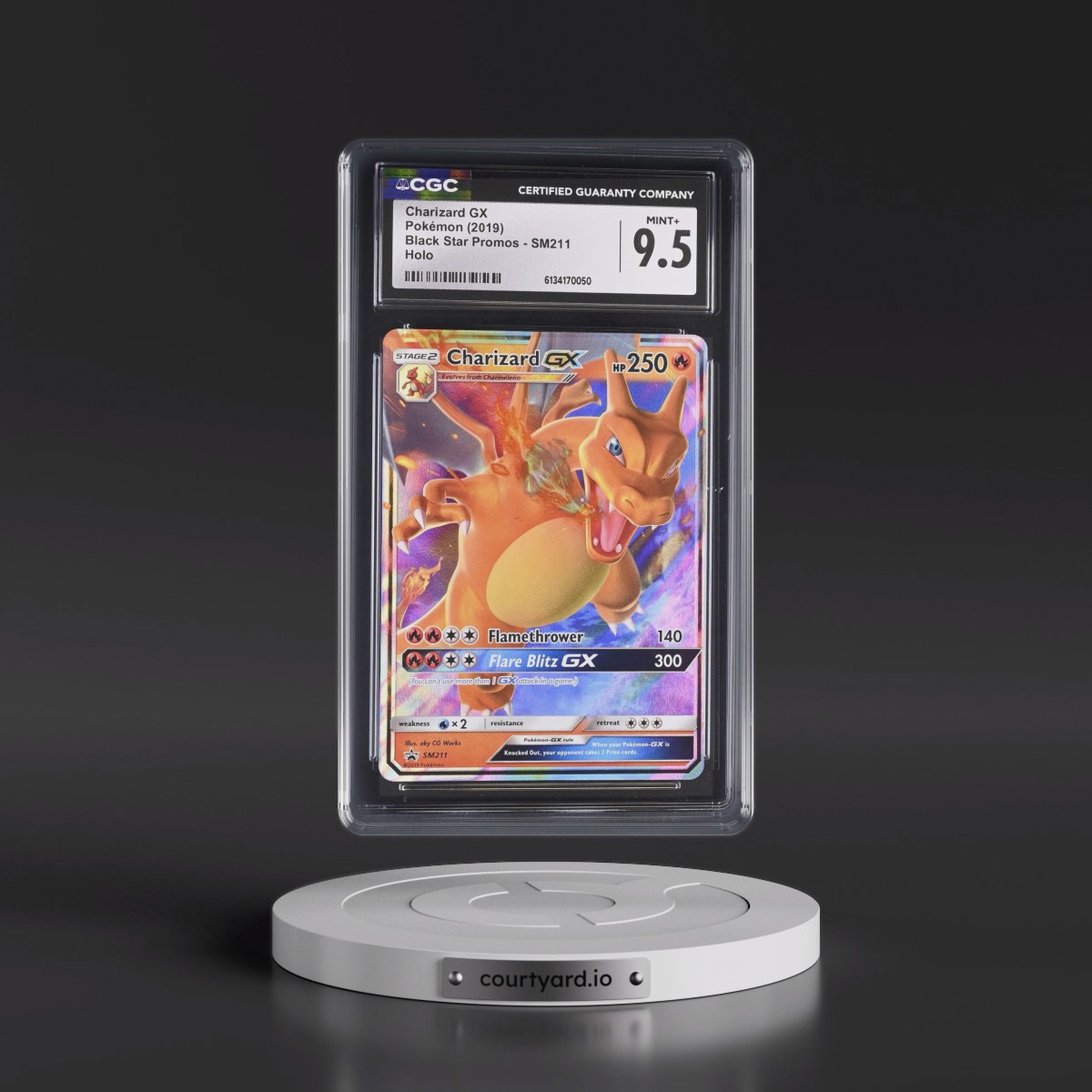 2016 Black Star Promos - Sun & Moon #SM211 Charizard GX - Holo (CGC 9.5 MINT+)