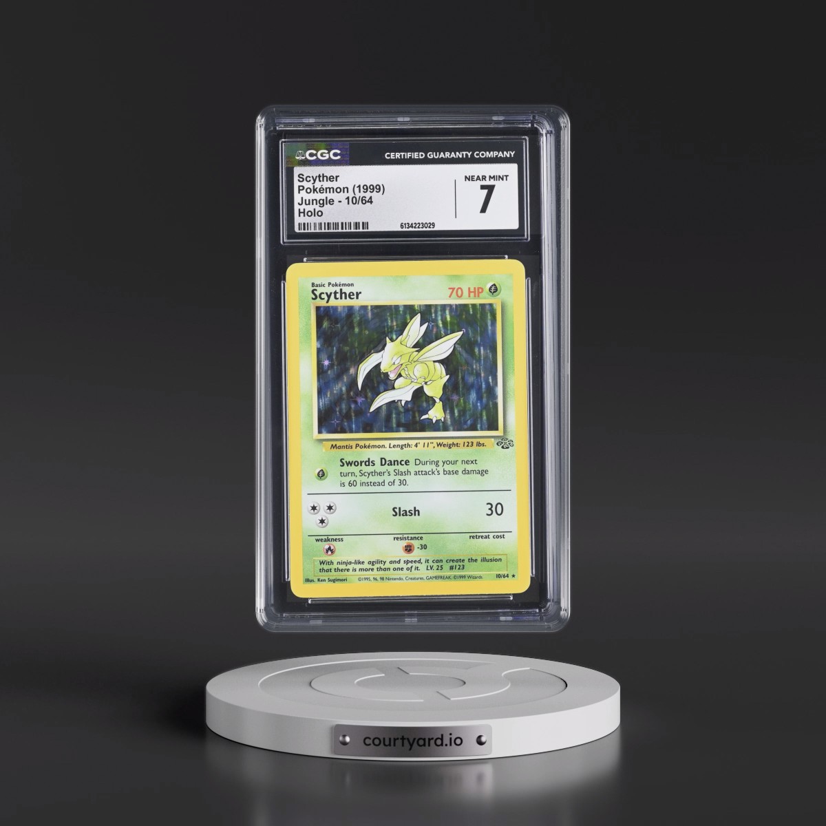 1999 Jungle #10/64 Scyther - Holo (CGC 7 NM)