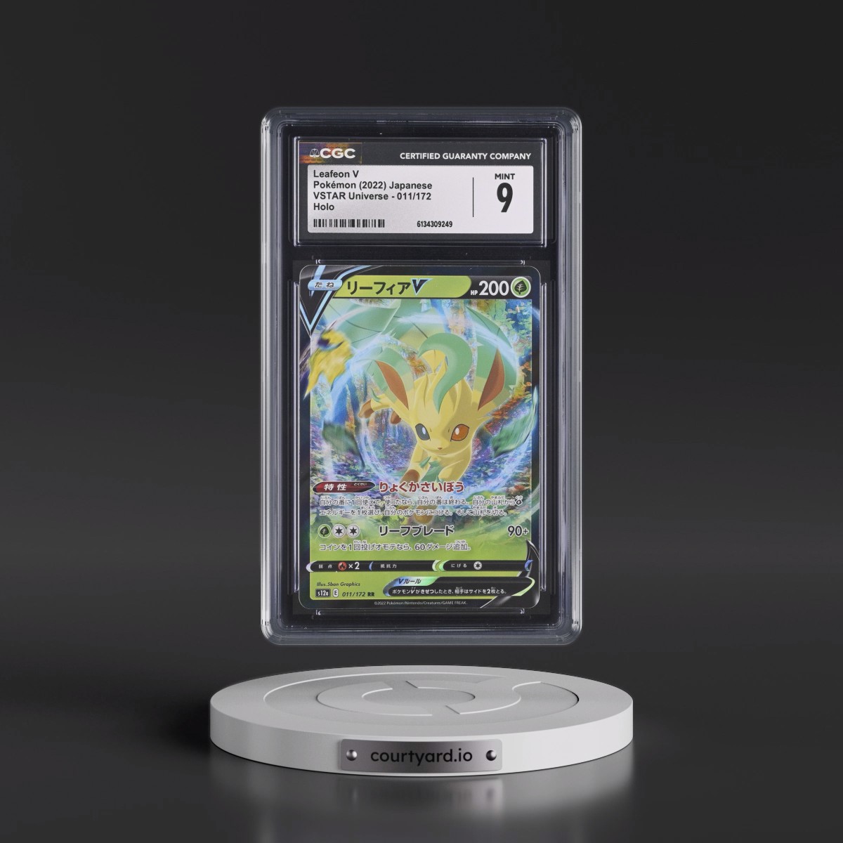 2022 VSTAR Universe #011/172 Leafeon V - Holo (CGC 9 MINT)