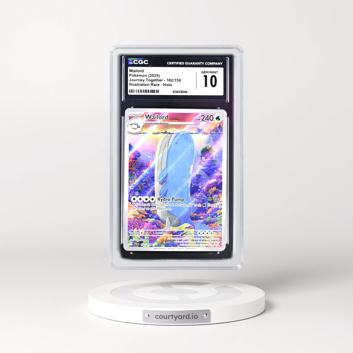 2024 Journey Together - JTG EN Wailord - Illustration Rare Holo #162/159 CGC 10