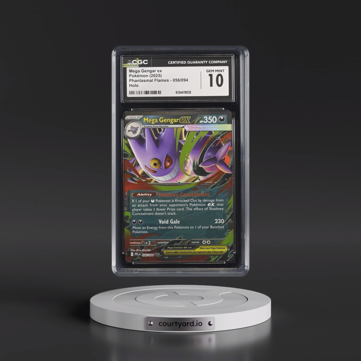 2025 Phantasmal Flames - PFL EN #056/094 Mega Gengar ex - Holo (CGC 10 GEM MINT)