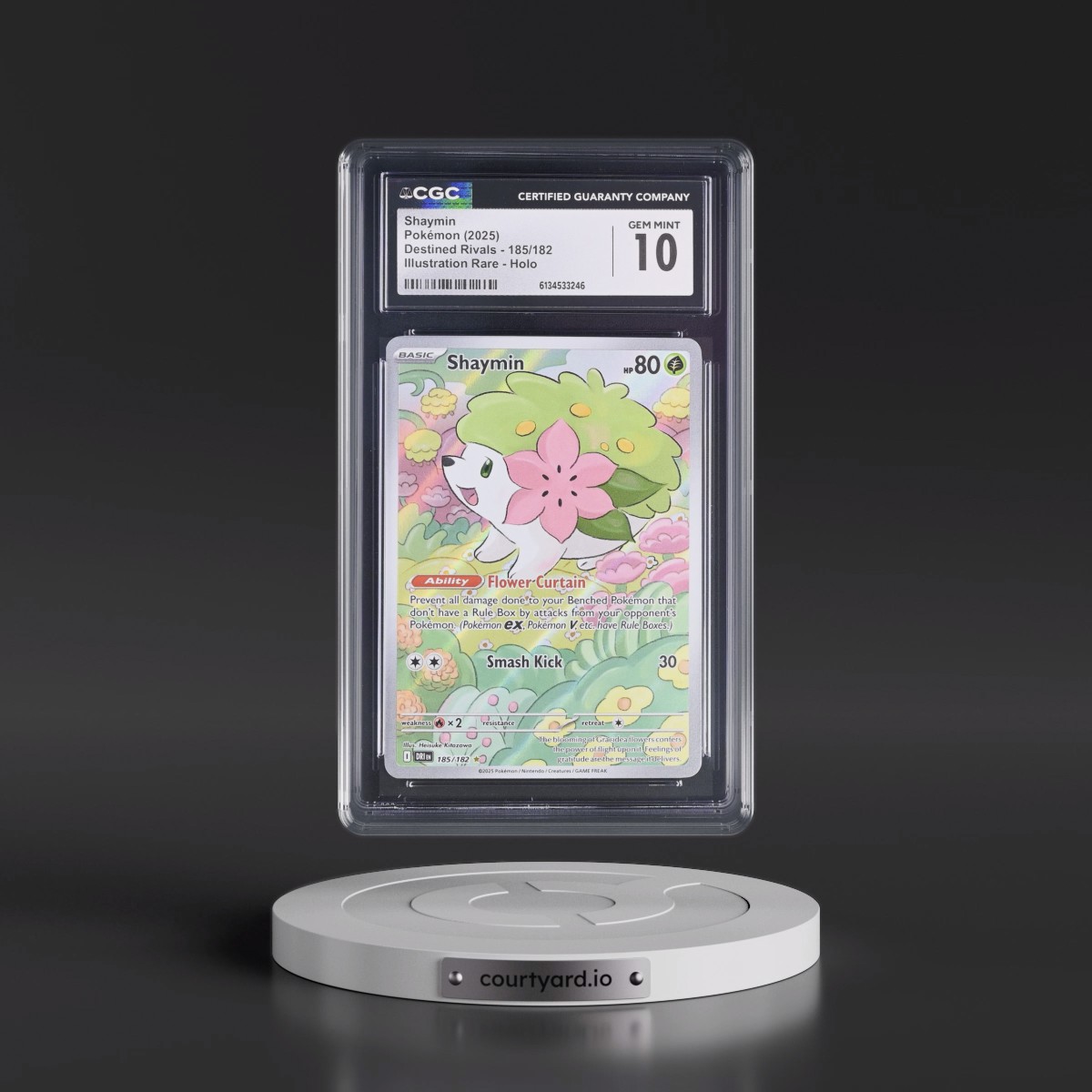 2025 Destined Rivals - DRI EN #185/182 Shaymin - Illustration Rare Holo (CGC 10 GEM MINT)