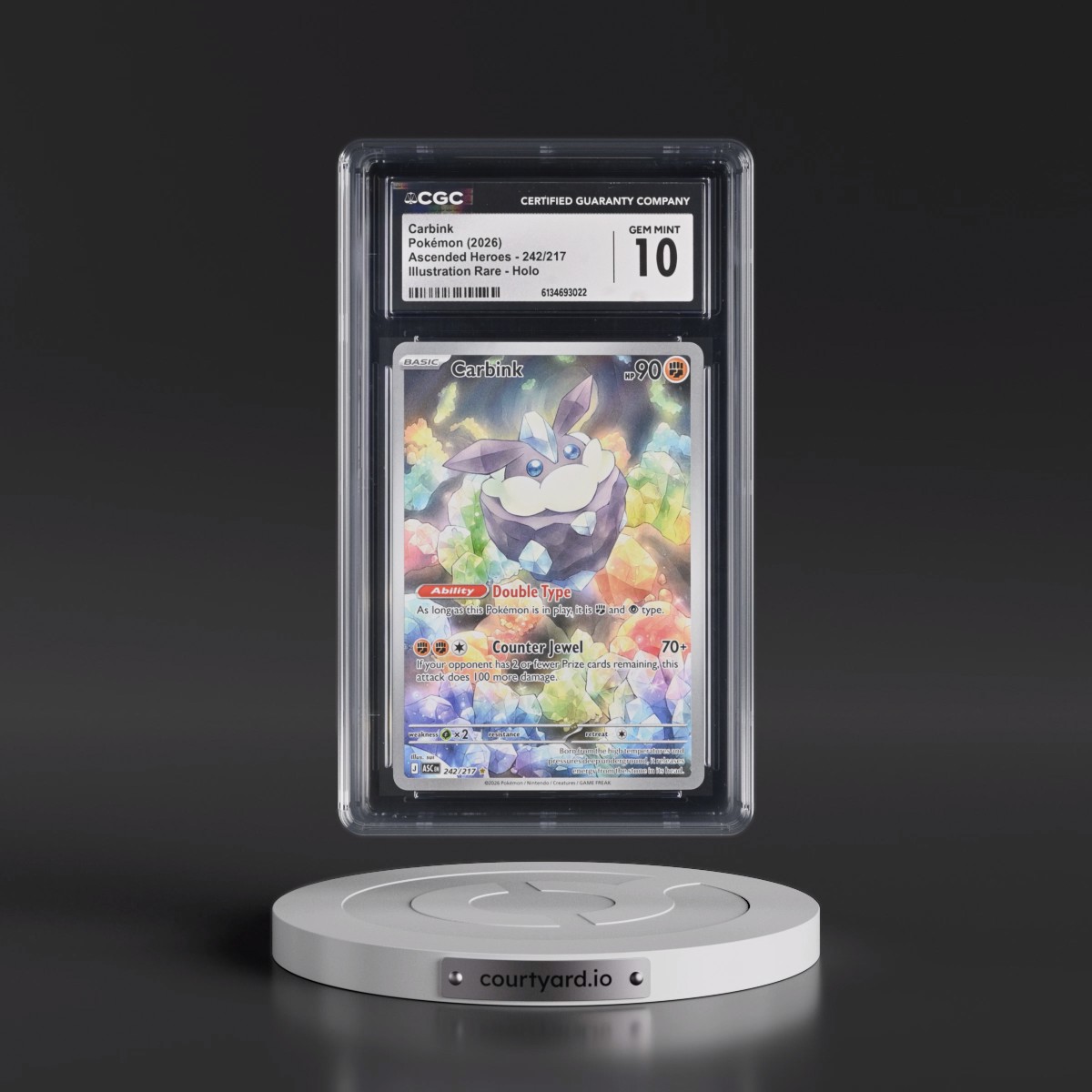 2026 Ascended Heroes - ASC EN #242/217 Carbink - Illustration Rare Holo (CGC 10 GEM MINT)