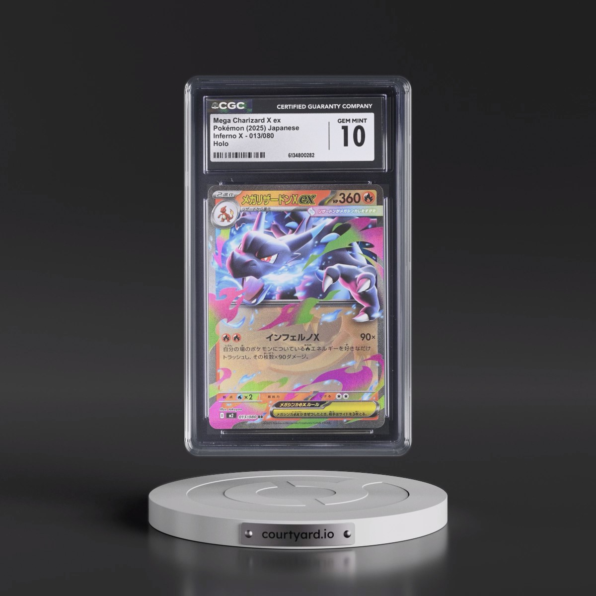 2025 Inferno X - M2 #013/080 Mega Charizard X ex - Holo (CGC 10 GEM MINT)