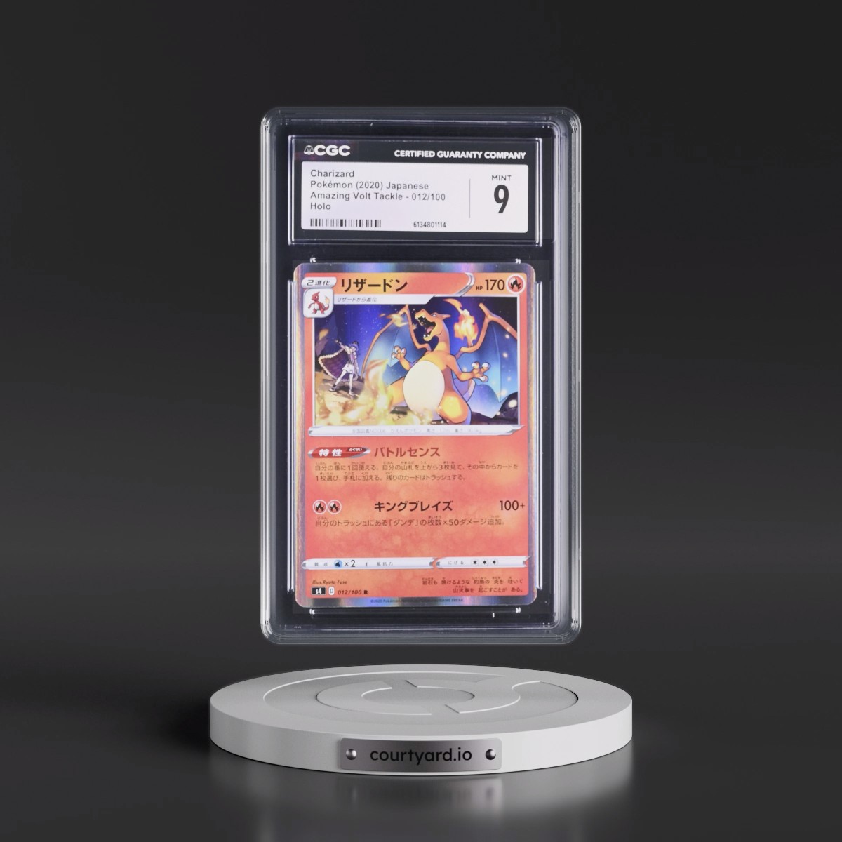 2020 Amazing Volt Tackle #012/100 Charizard - Holo (CGC 9 MINT)