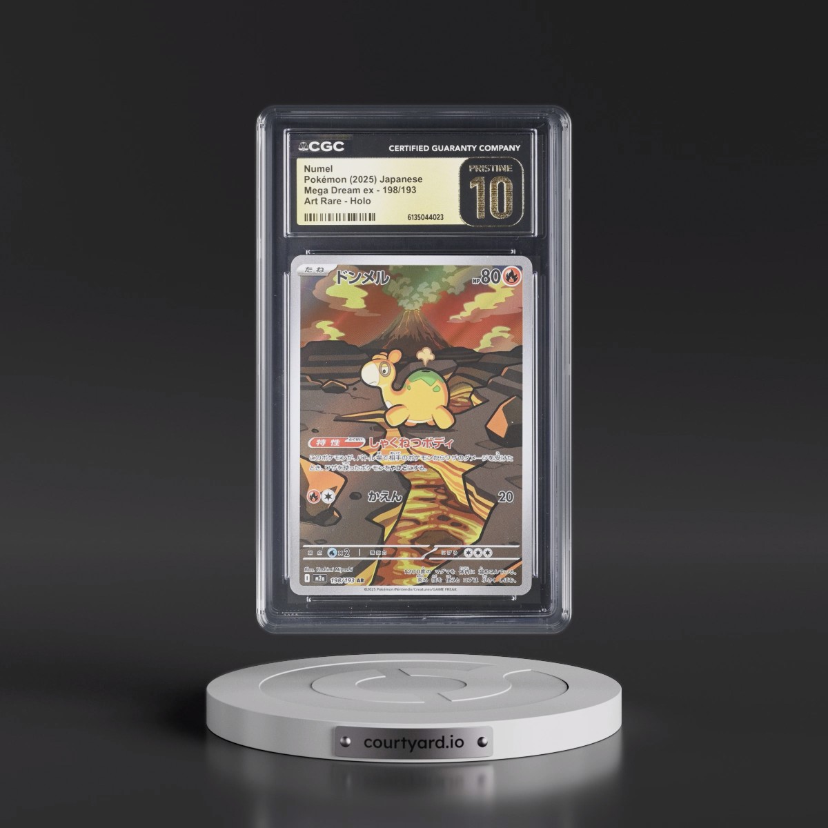 2025 Mega Dream ex - M2a #198/193 Numel - Art Rare Holo (CGC 10 PRISTINE)