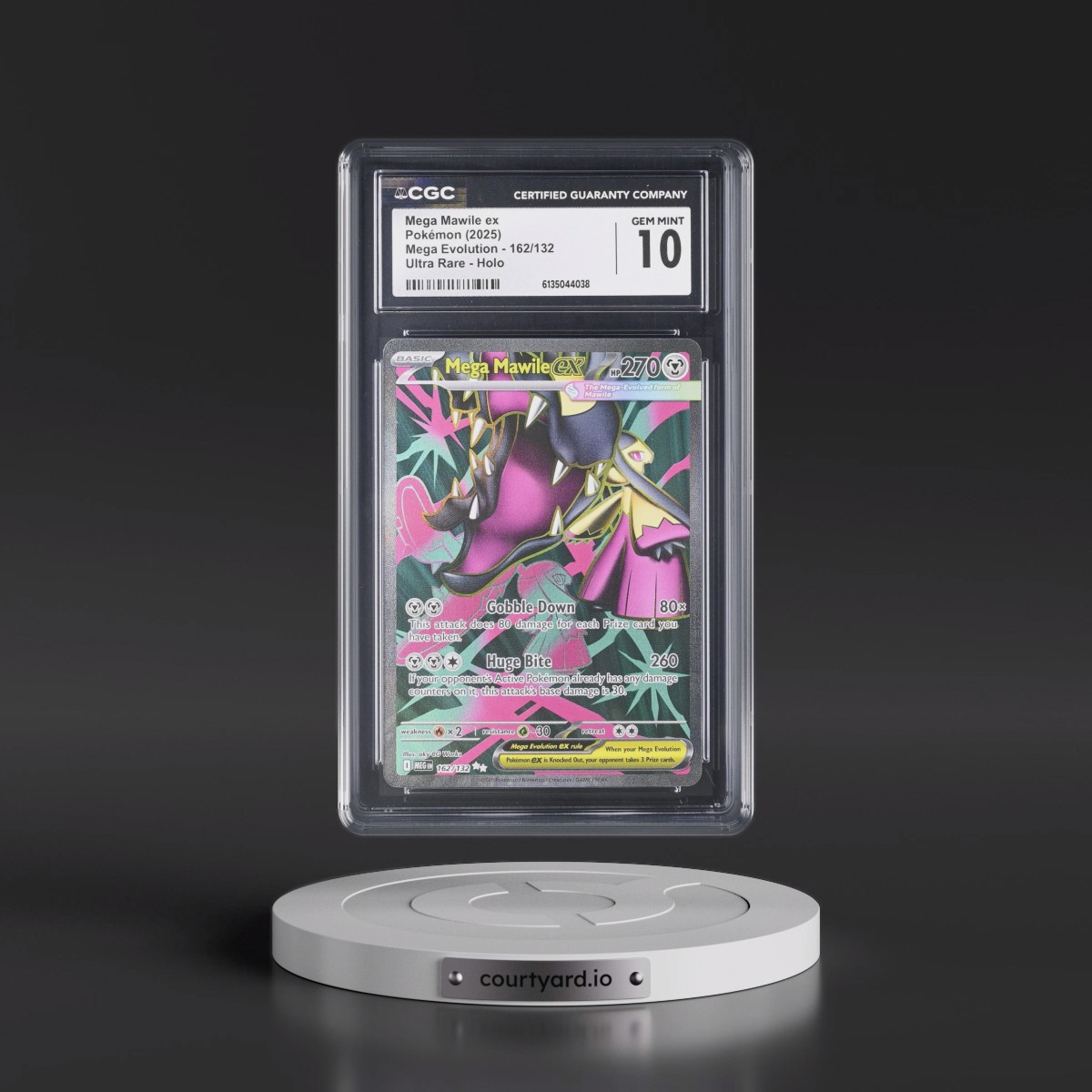2025 Mega Evolution - MEG EN #162/132 Mega Mawile ex - Ultra Rare Holo (CGC 10 GEM MINT)